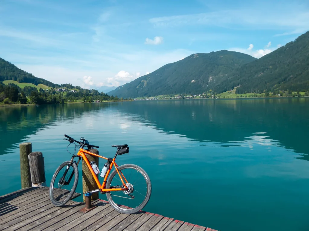 Cykling nær søerne i Kärnten